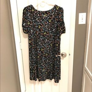 Loft Floral Swing Dress